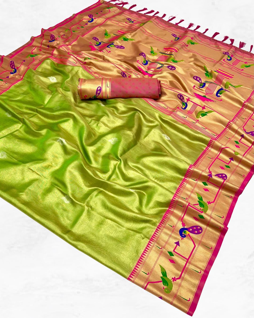 Tissue Paithani in Soft Banarasi Tissue