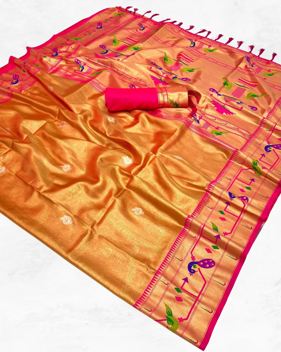 Tissue Paithani in Soft Banarasi Tissue