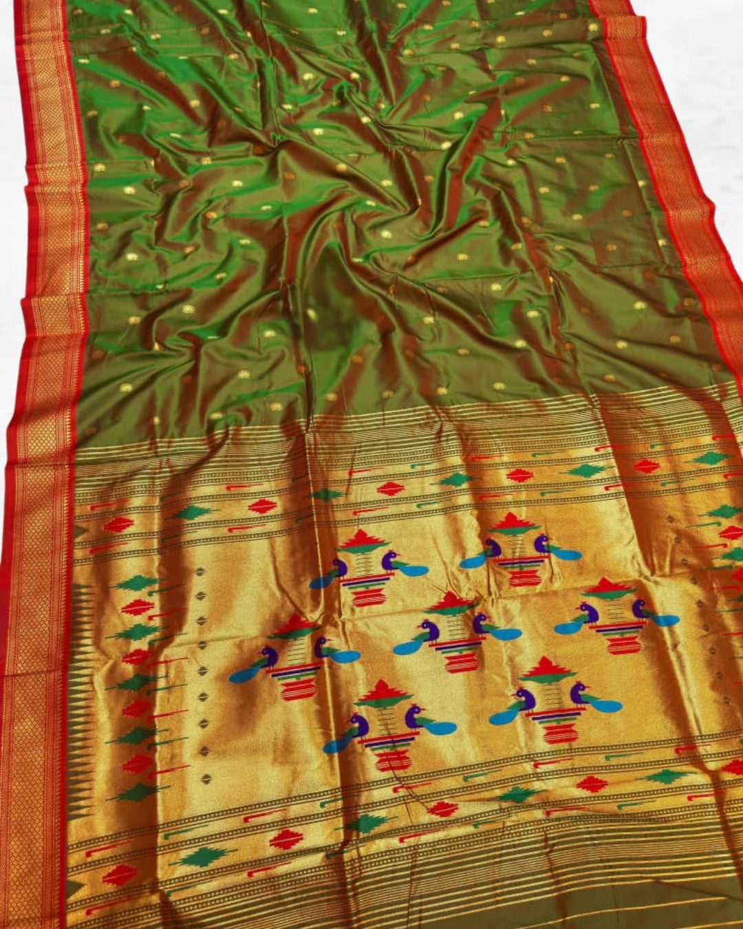 Traditional Yeola Double Pallu Paithani
