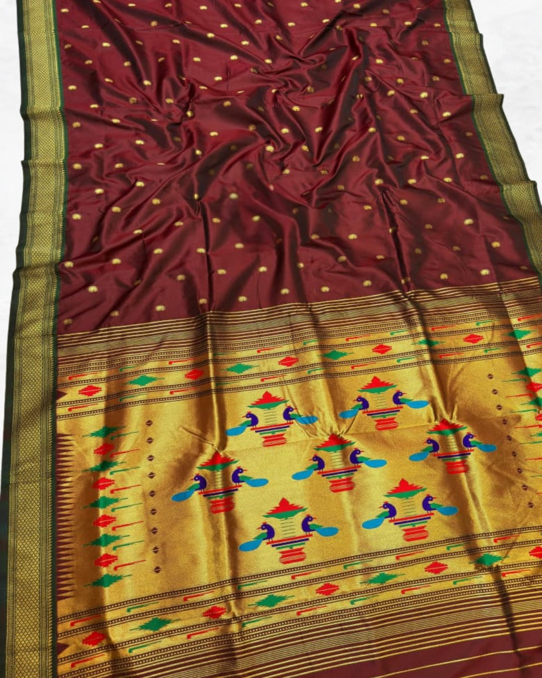 Traditional Yeola Double Pallu Paithani