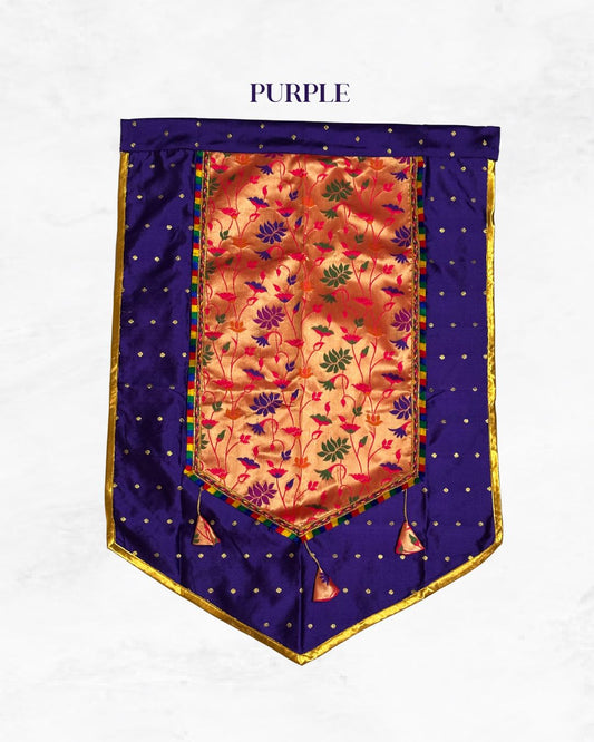 Ganpati Paithani Backdrop - D2