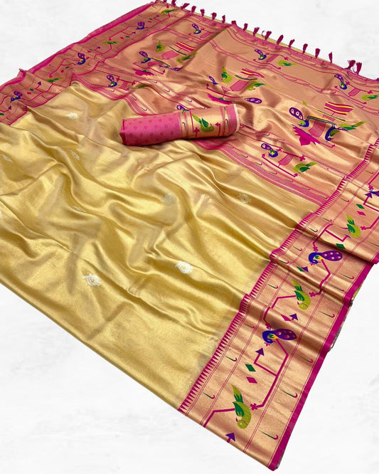 Tissue Paithani in Soft Banarasi Tissue