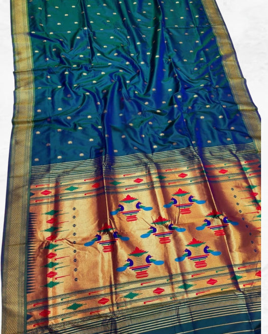 Traditional Yeola Double Pallu Paithani
